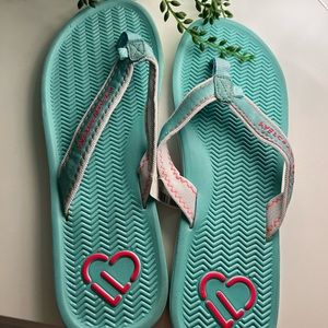Aeropostale Teal Flip Flops